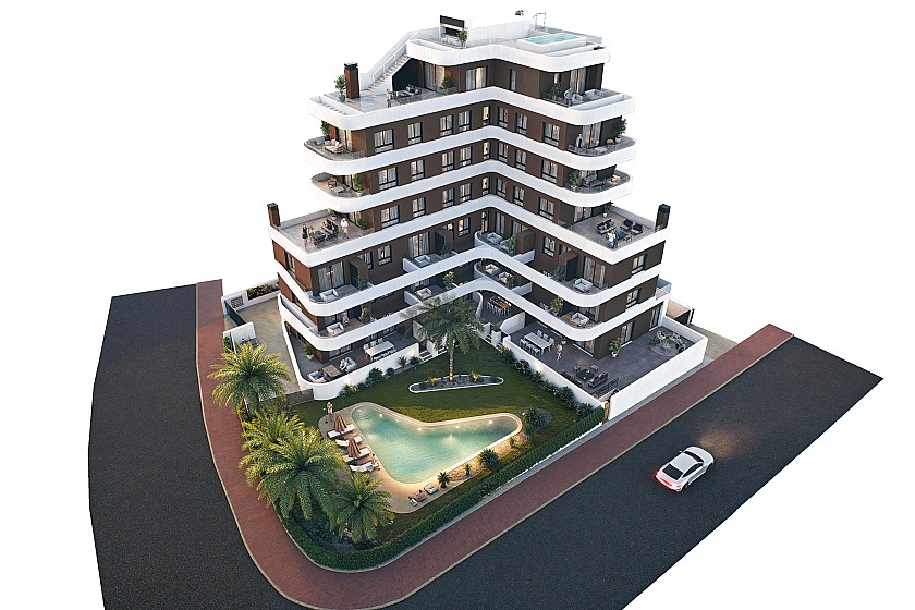3 chambre Appartement - jardin à Guardamar del Segura in Medvilla Spanje