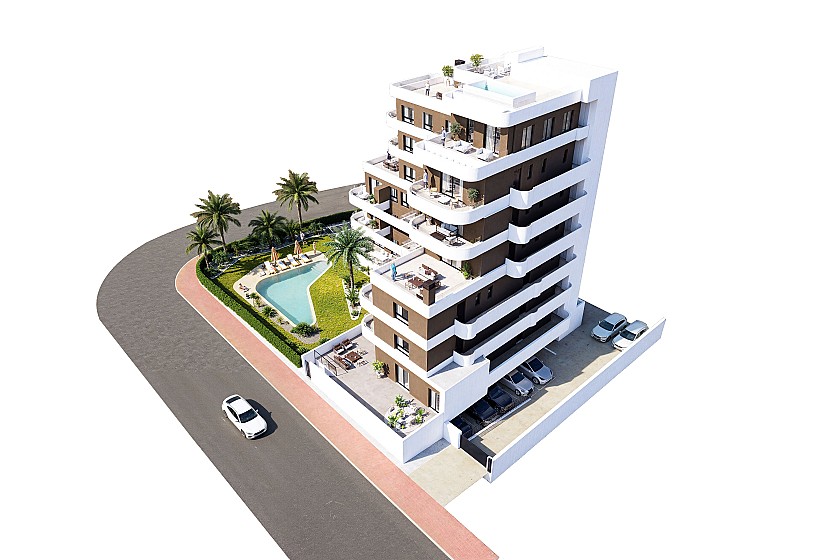 3 chambre Appartements - terrasse sur le toit à Guardamar del Segura