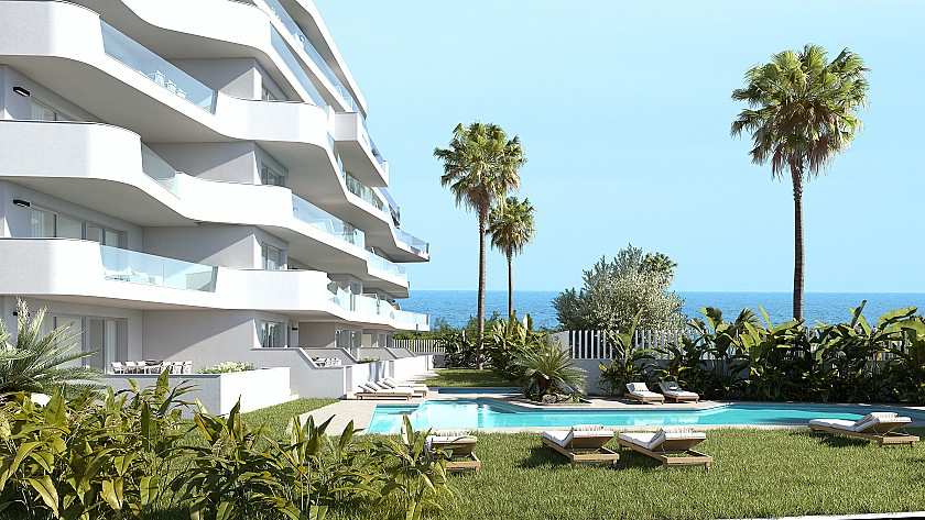 2 chambre Appartement - terrasse à Mil Palmeras in Medvilla Spanje