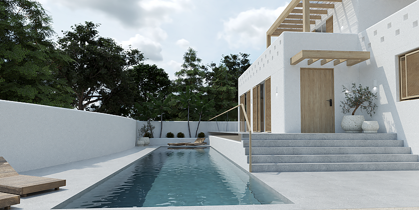Villa moderne de style Ibiza à vendre à Moraira