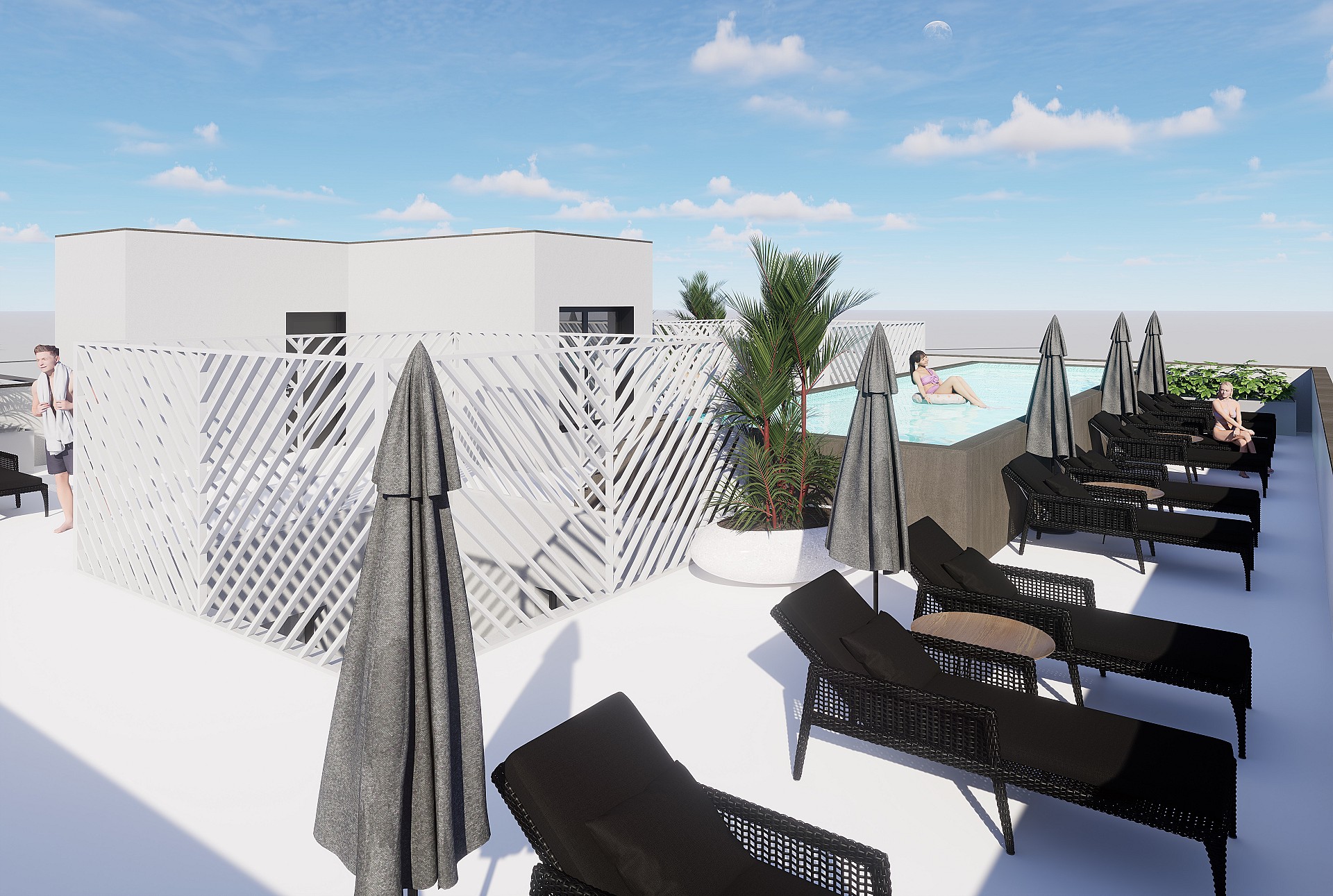 2 chambre Appartements - terrasse sur le toit à Torrevieja in Medvilla Spanje