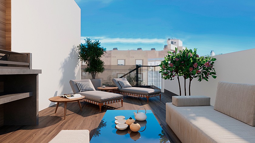 2 chambre Appartements - terrasse sur le toit à Torrevieja