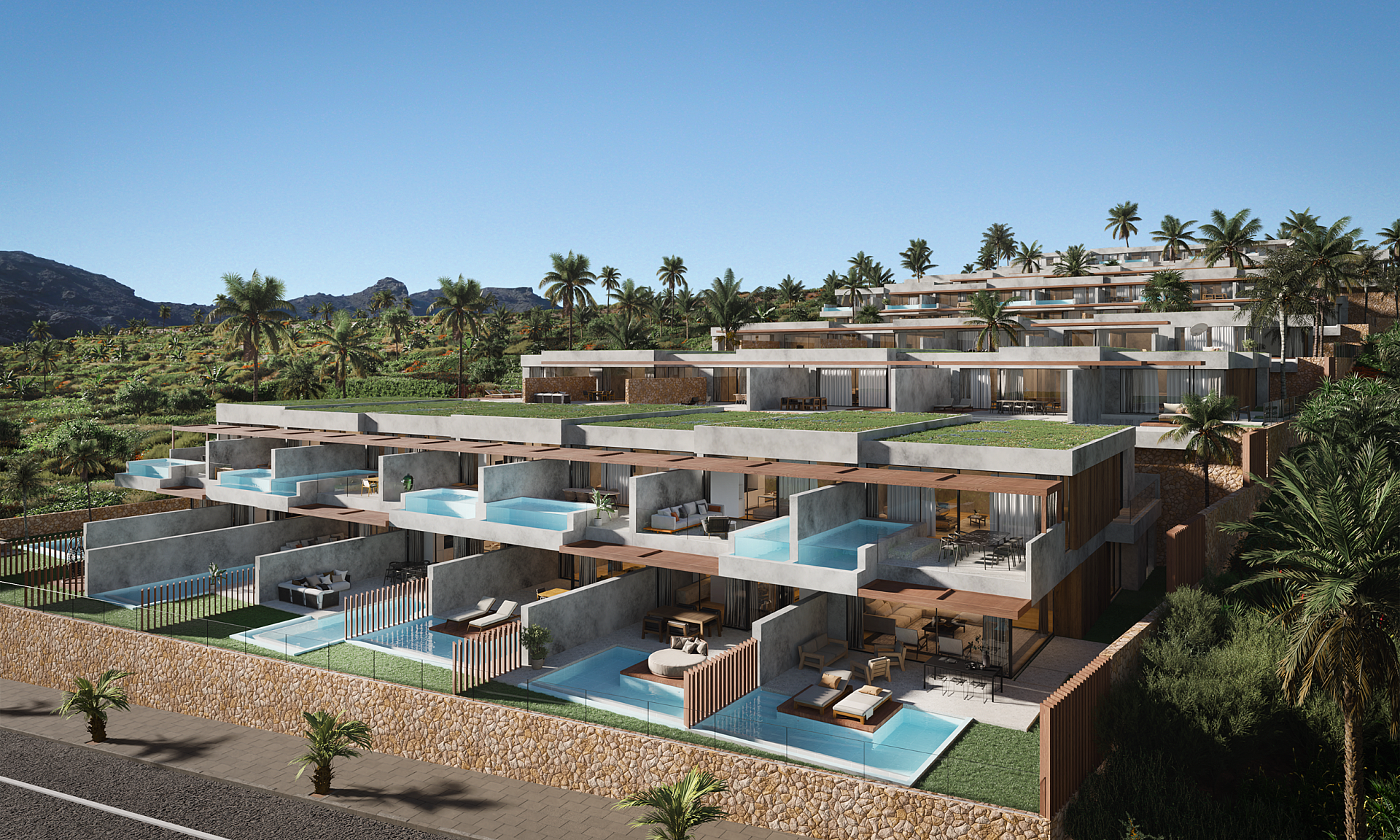 ICONIC - Développement immobilier de luxe avec vue panoramique sur la mer à Adeje in Medvilla Spanje