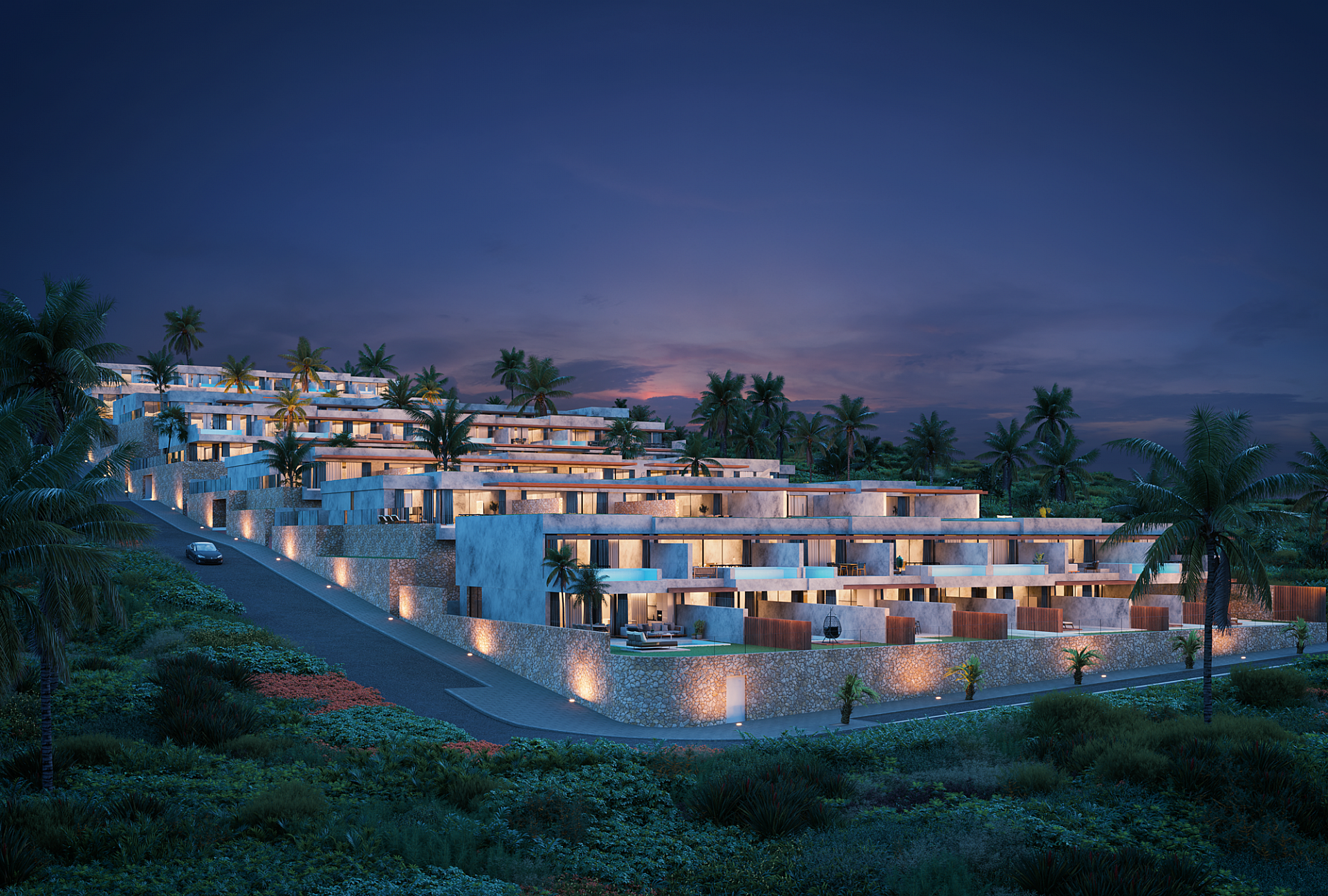 ICONIC - Développement immobilier de luxe avec vue panoramique sur la mer à Adeje in Medvilla Spanje