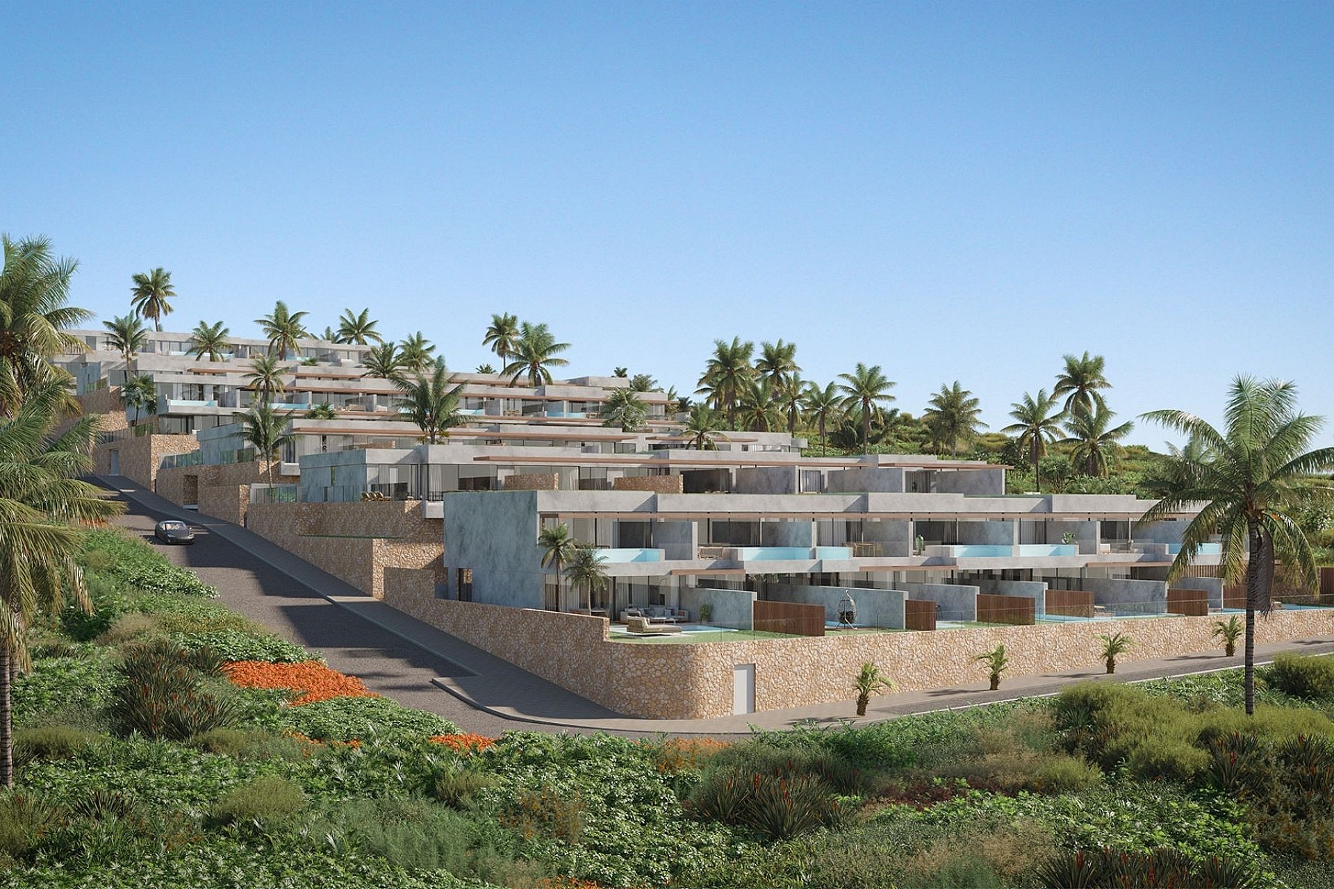 ICONIC - Développement immobilier de luxe avec vue panoramique sur la mer à Adeje in Medvilla Spanje