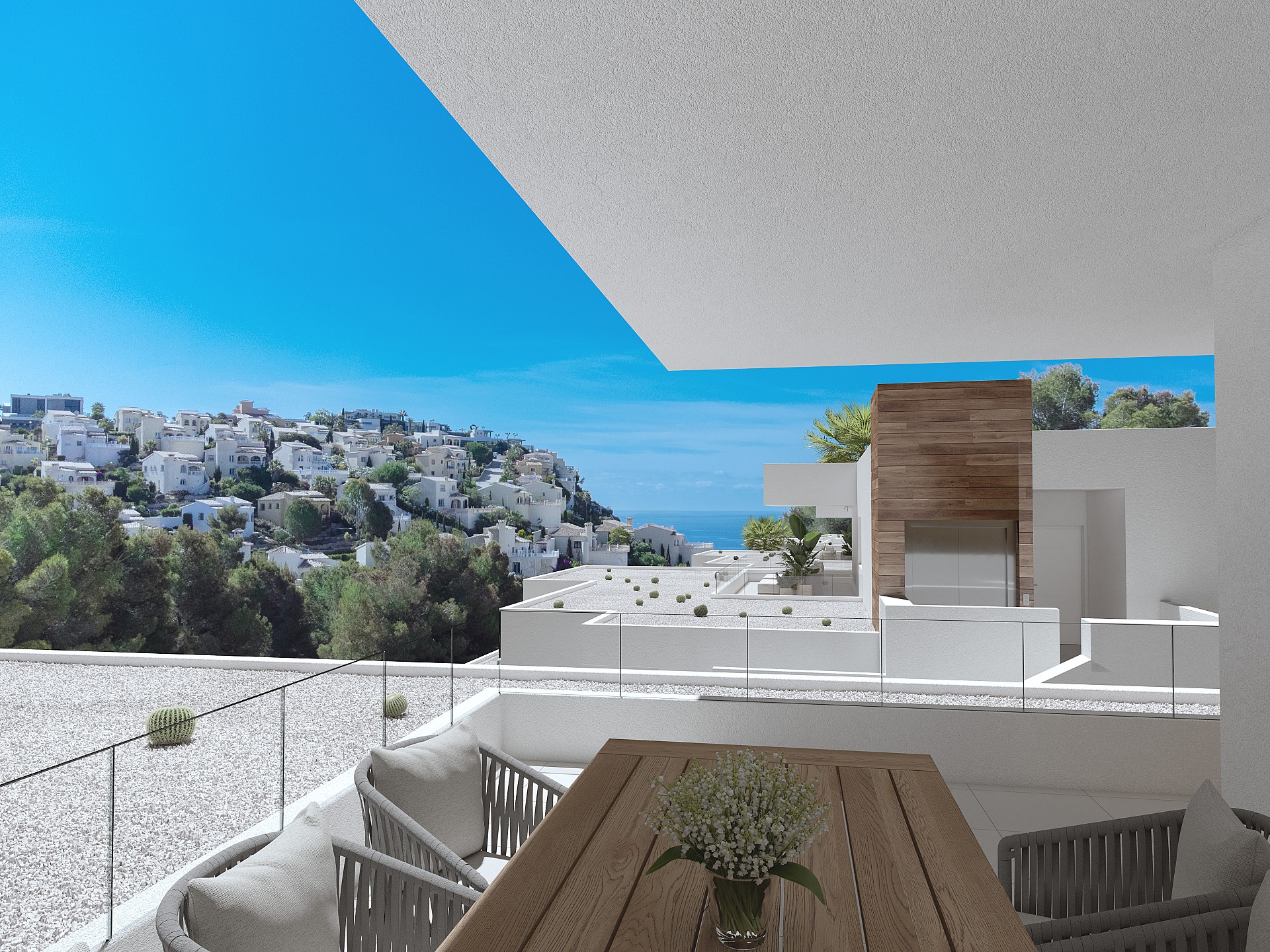 3 chambre Appartements - terrasse sur le toit à Benitachell - Cumbre del Sol in Medvilla Spanje