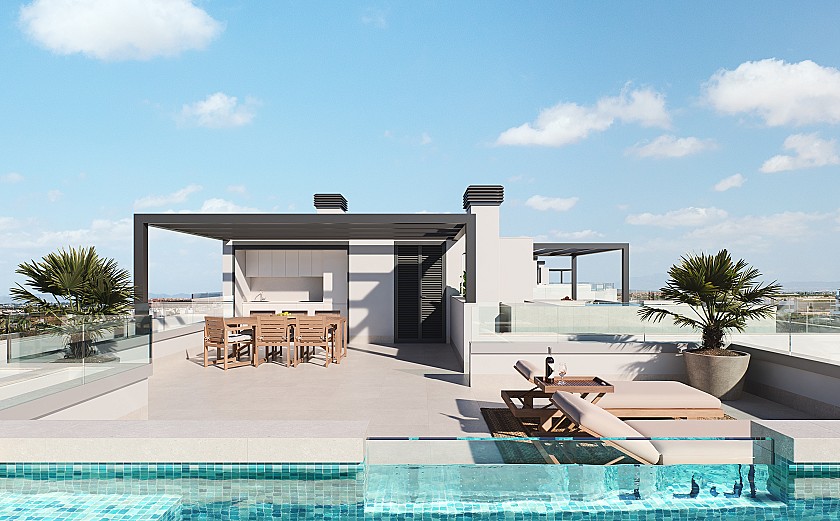 3 chambre Appartements - terrasse sur le toit à Santa Rosalía Resort