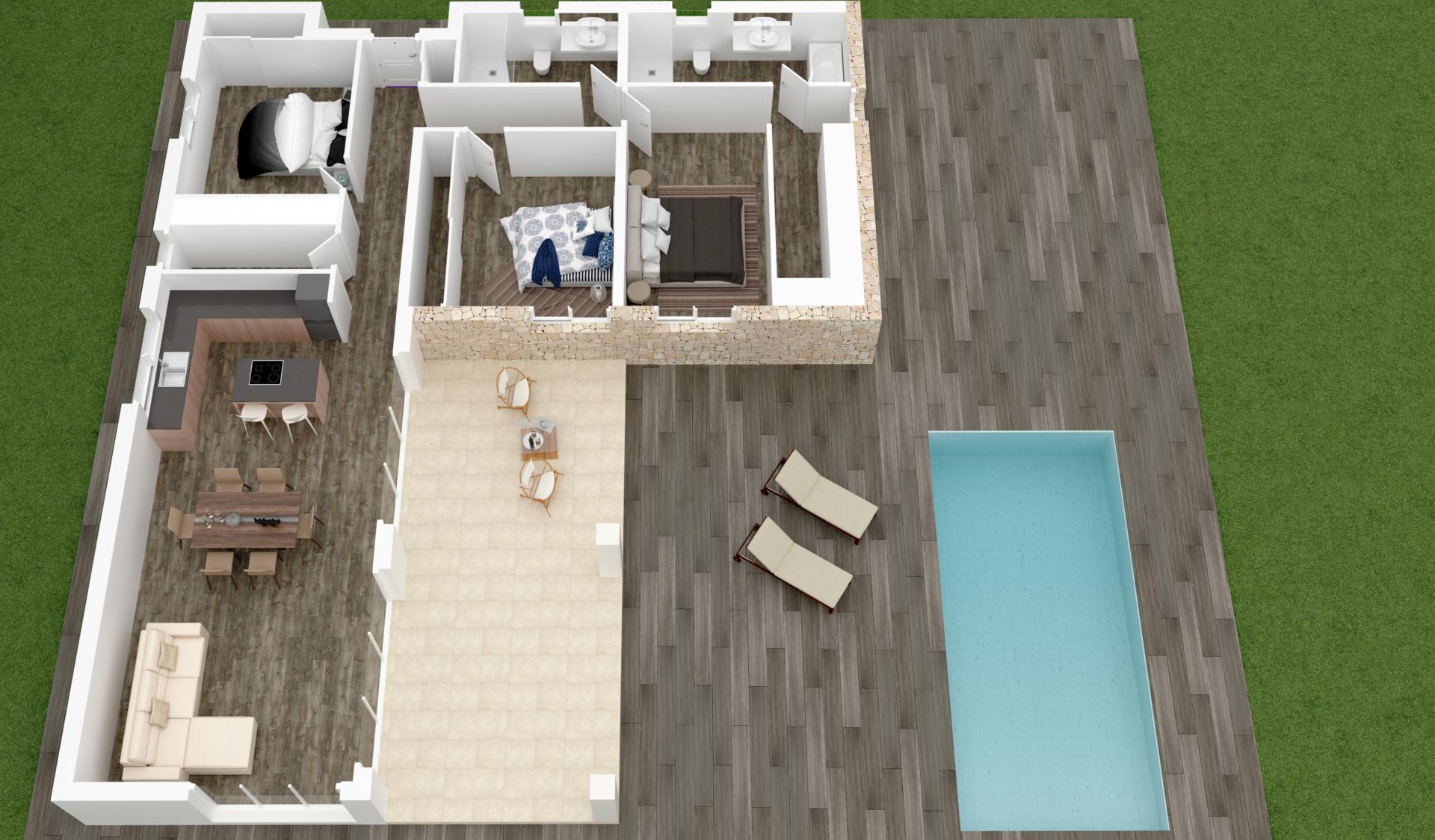 3 chambre Construire une villa sur mesure à Canada del Trigo - Nouvelle construction in Medvilla Spanje