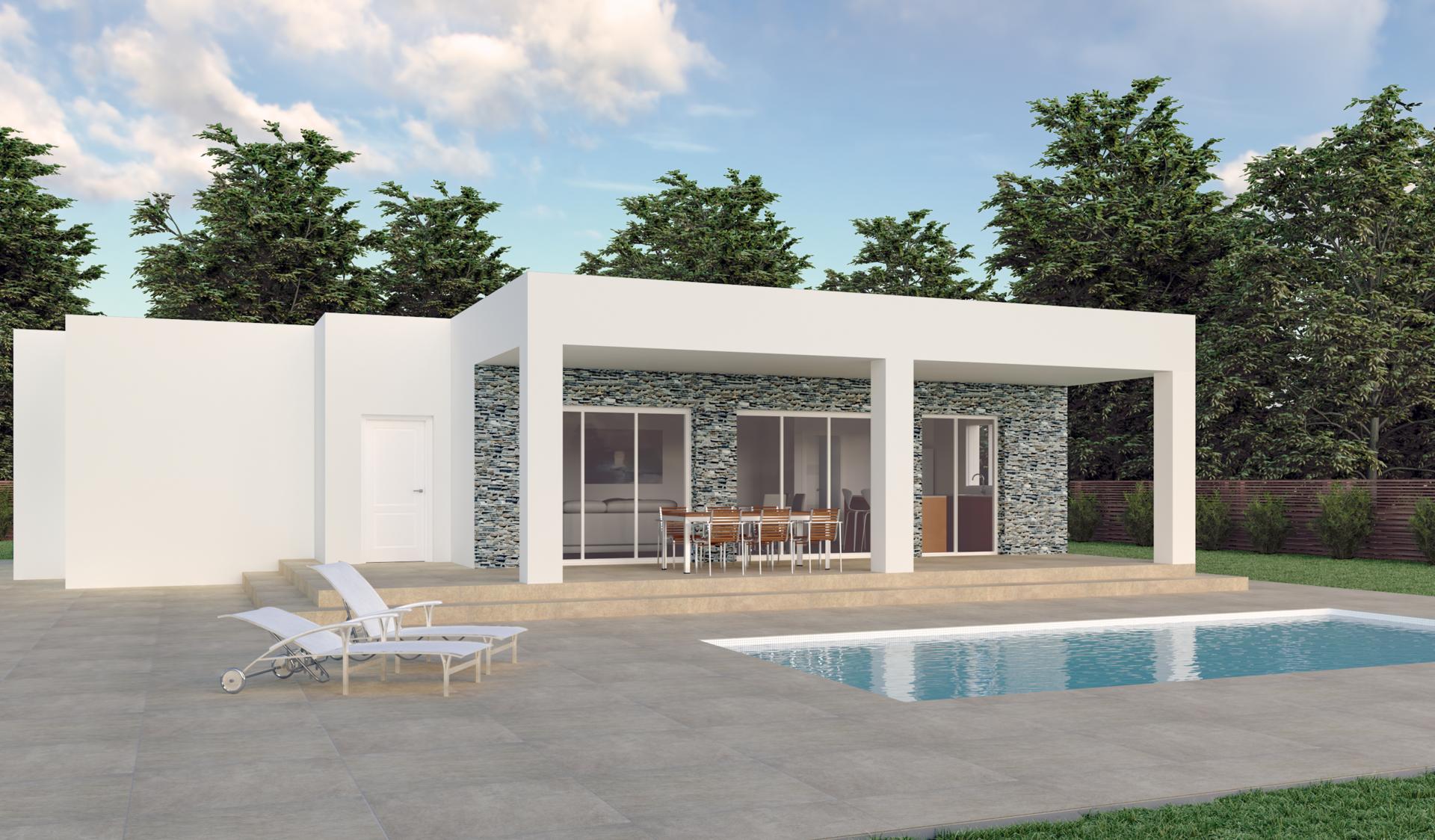 Nouvelles villas sur plan à vendre à Hondon de los Frailes, Alicante in Medvilla Spanje