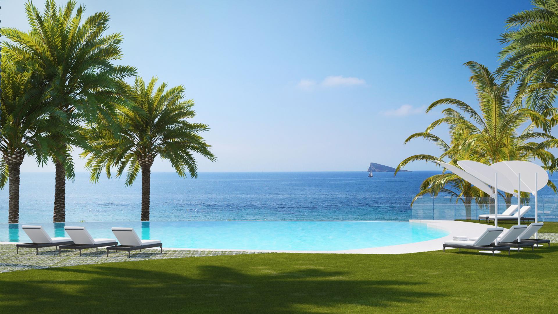 Appartement de luxe à vendre en Espagne, terrasse spacieuse 1 ° ligne plage in Medvilla Spanje