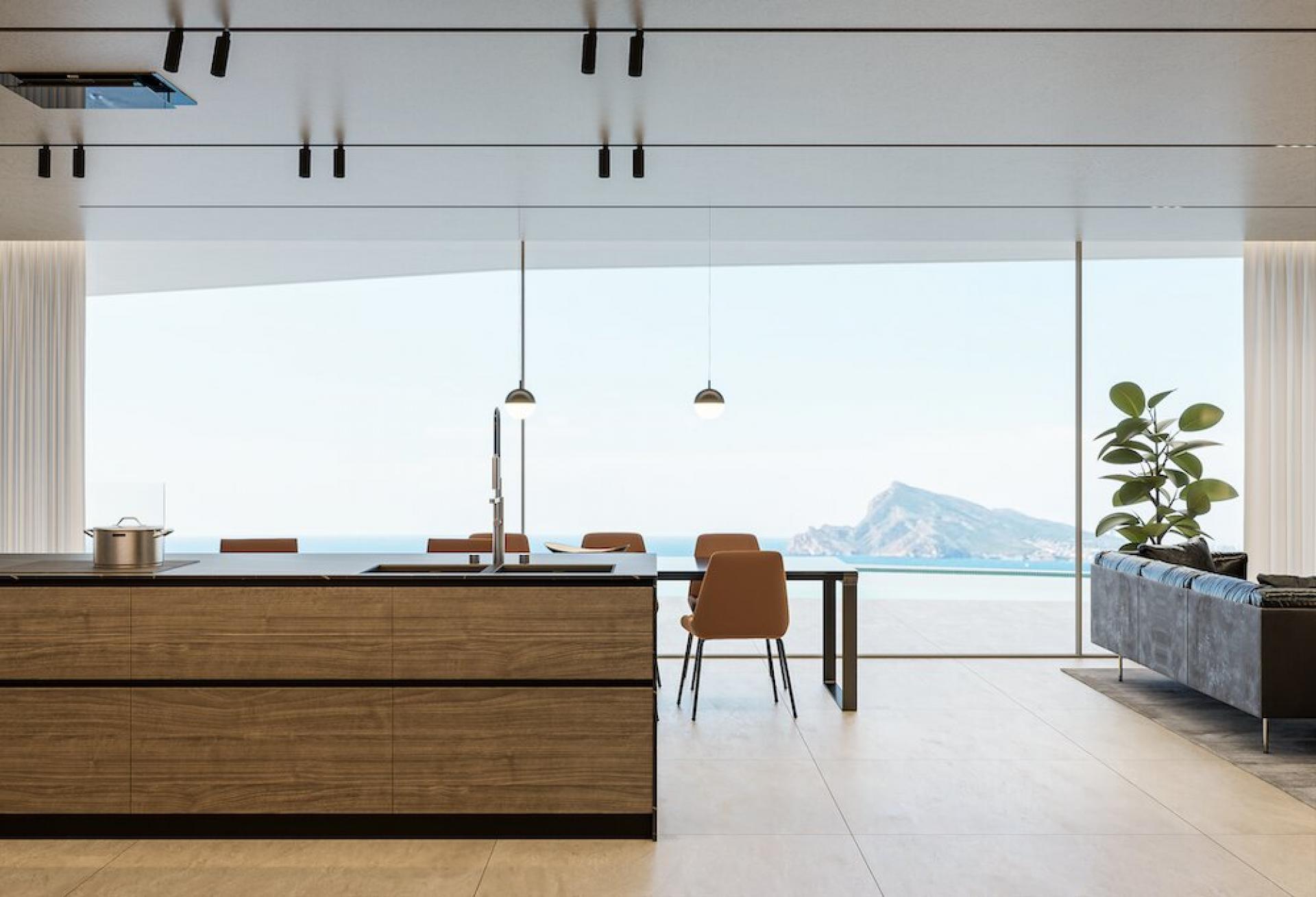 Villa Design avec Vue Panoramique sur la Mer à Altea in Medvilla Spanje