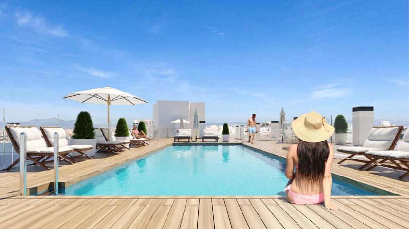 2 chambre Appartement - terrasse à Alicante in Medvilla Spanje