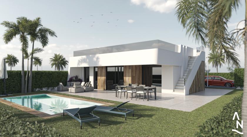 Villa avec solarium à vendre au complexe Condado De Alhama in Medvilla Spanje