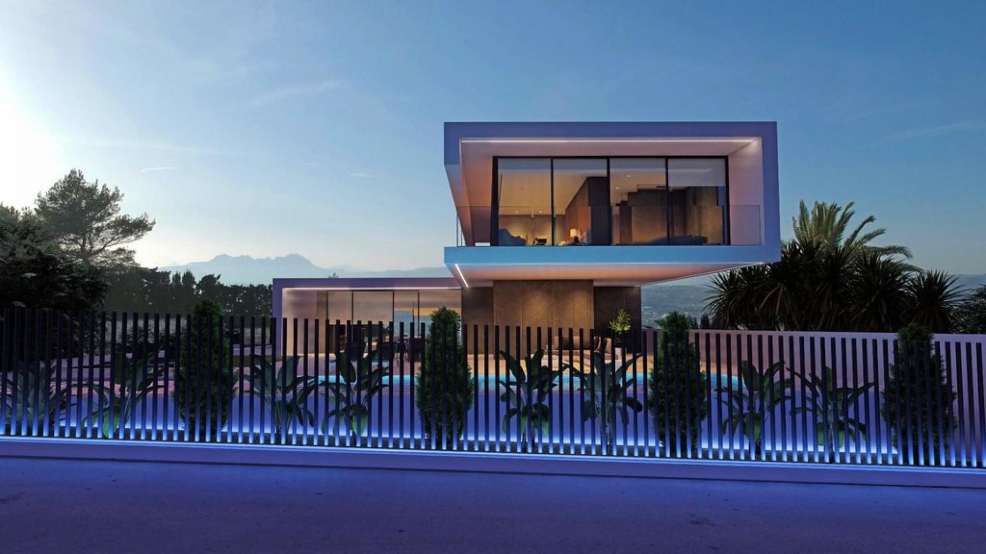 Propriété de luxe moderne et high-tech El Portet à Moraira in Medvilla Spanje