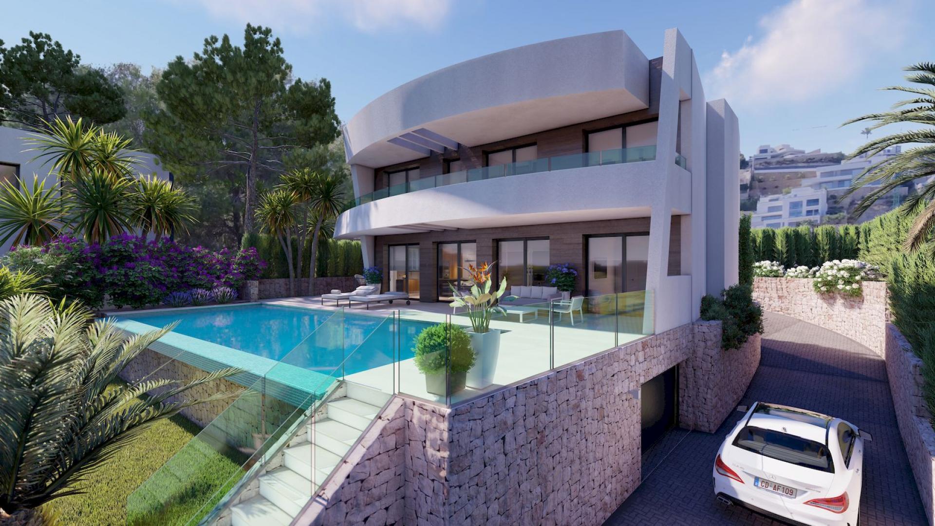 Villa de luxe avec vue sur la mer à Moraira in Medvilla Spanje