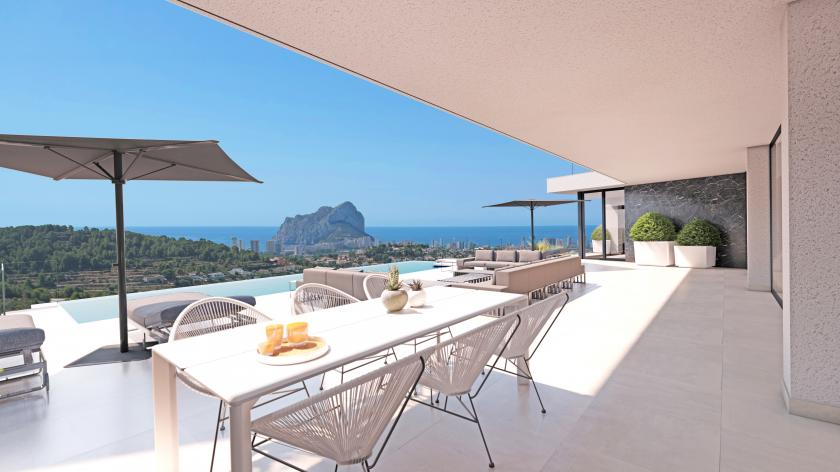 Projet - Villa moderne avec vue panoramique à Calpe in Medvilla Spanje