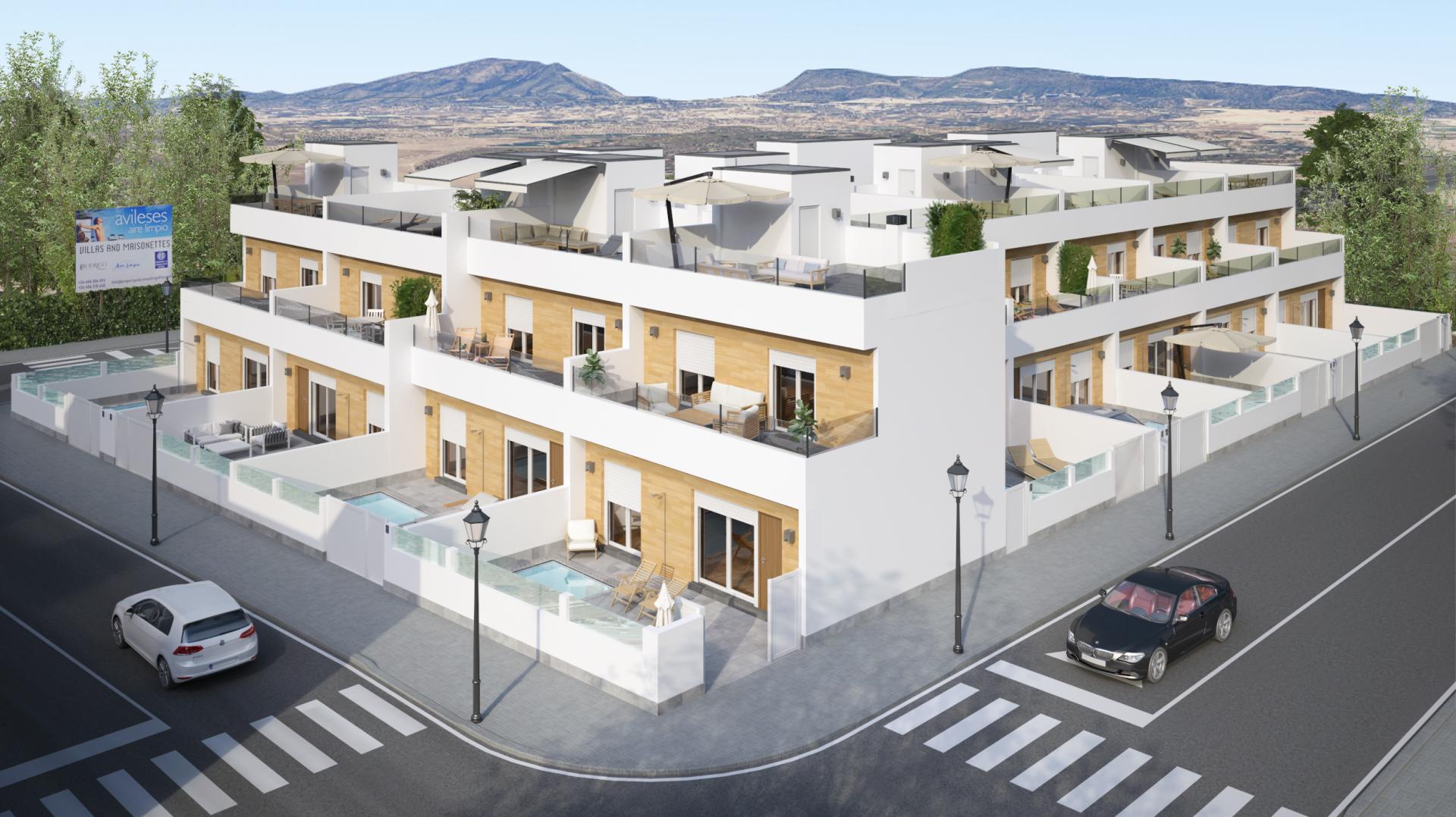 Maisons de ville de 3 chambres à Avileses - Nouvelle construction in Medvilla Spanje
