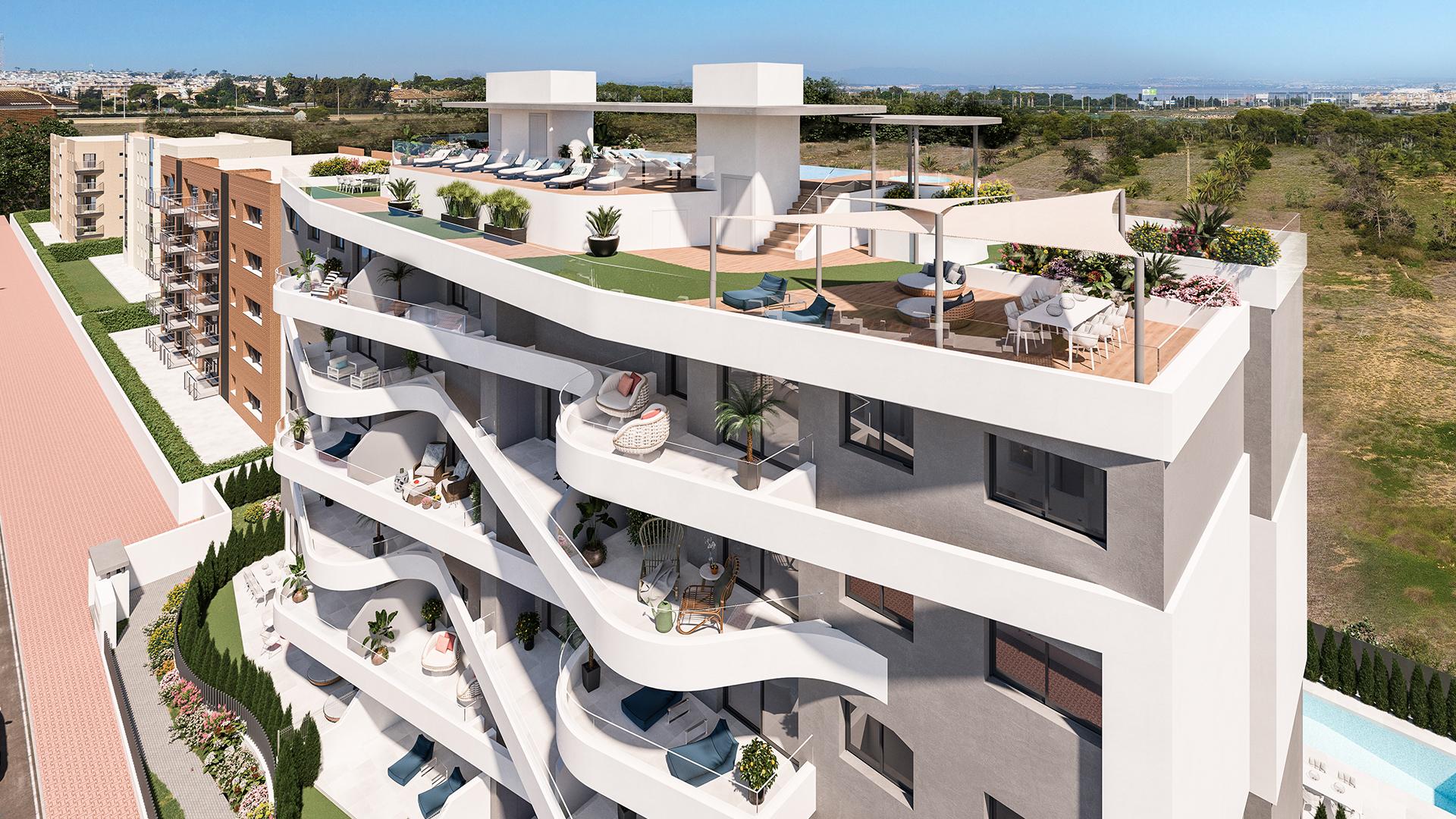 2 chambre Appartement - jardin à Punta Prima - Orihuela Costa - Nouvelle construction in Medvilla Spanje