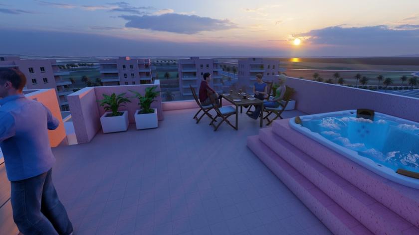 3 chambre Appartements - terrasse sur le toit à El Raso in Medvilla Spanje