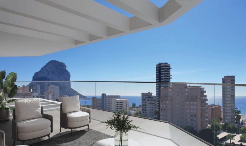2 chambre Appartement - terrasse à Calpe in Medvilla Spanje