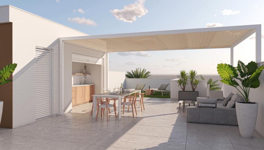 2 chambre Appartements - terrasse sur le toit à Pilar de la Horadada in Medvilla Spanje