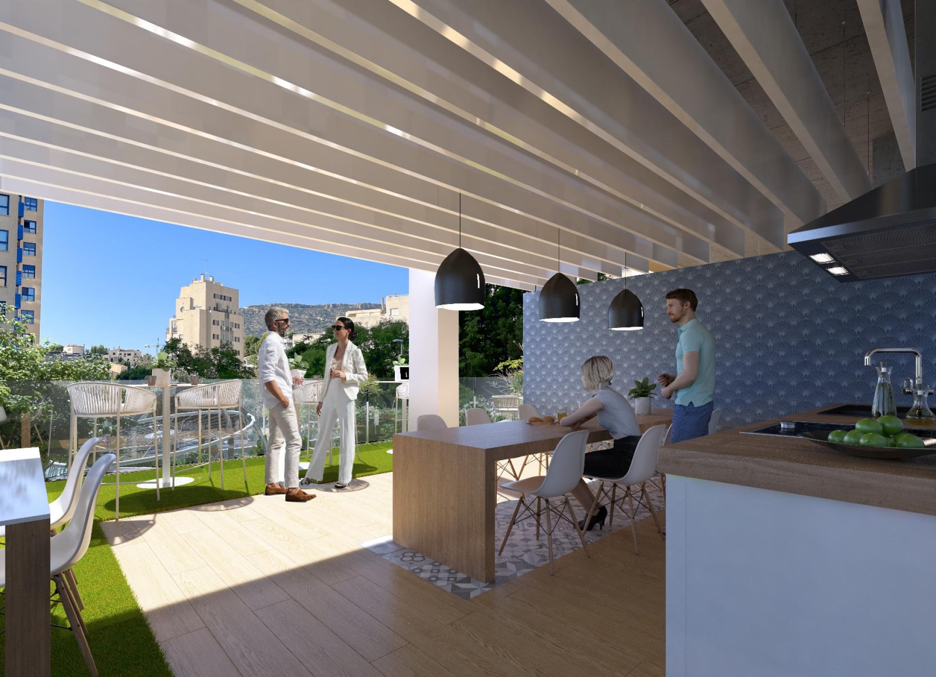 3 chambre Appartement - jardin à Calpe - Nouvelle construction in Medvilla Spanje