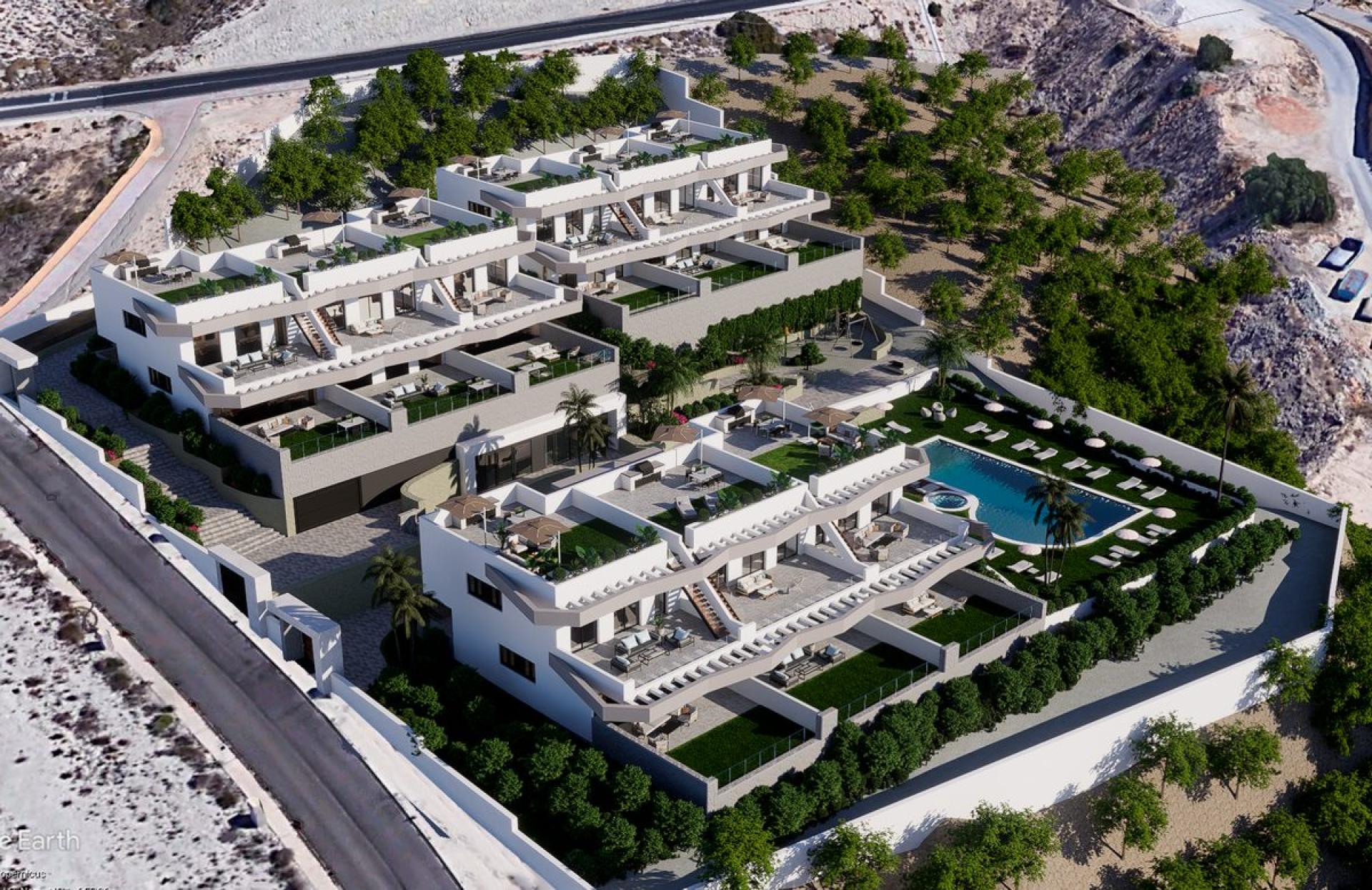 3 chambre Appartements - terrasse sur le toit à Finestrat - Nouvelle construction in Medvilla Spanje