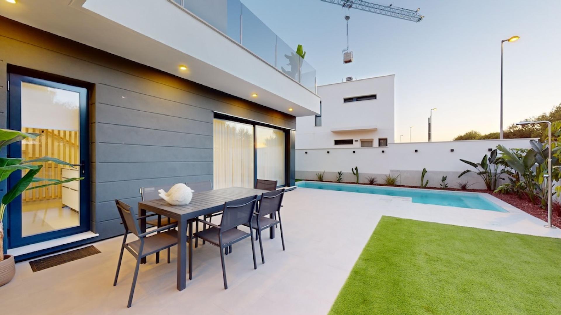 Villas modernes avec vue sur le golf près de Murcie in Medvilla Spanje