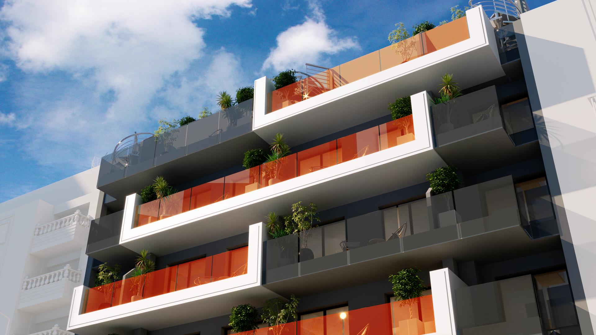 2 chambre Appartement - terrasse à Torrevieja - Nouvelle construction in Medvilla Spanje