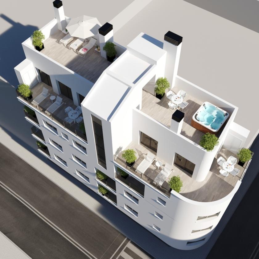 1 chambre Appartements - terrasse sur le toit à Torrevieja in Medvilla Spanje