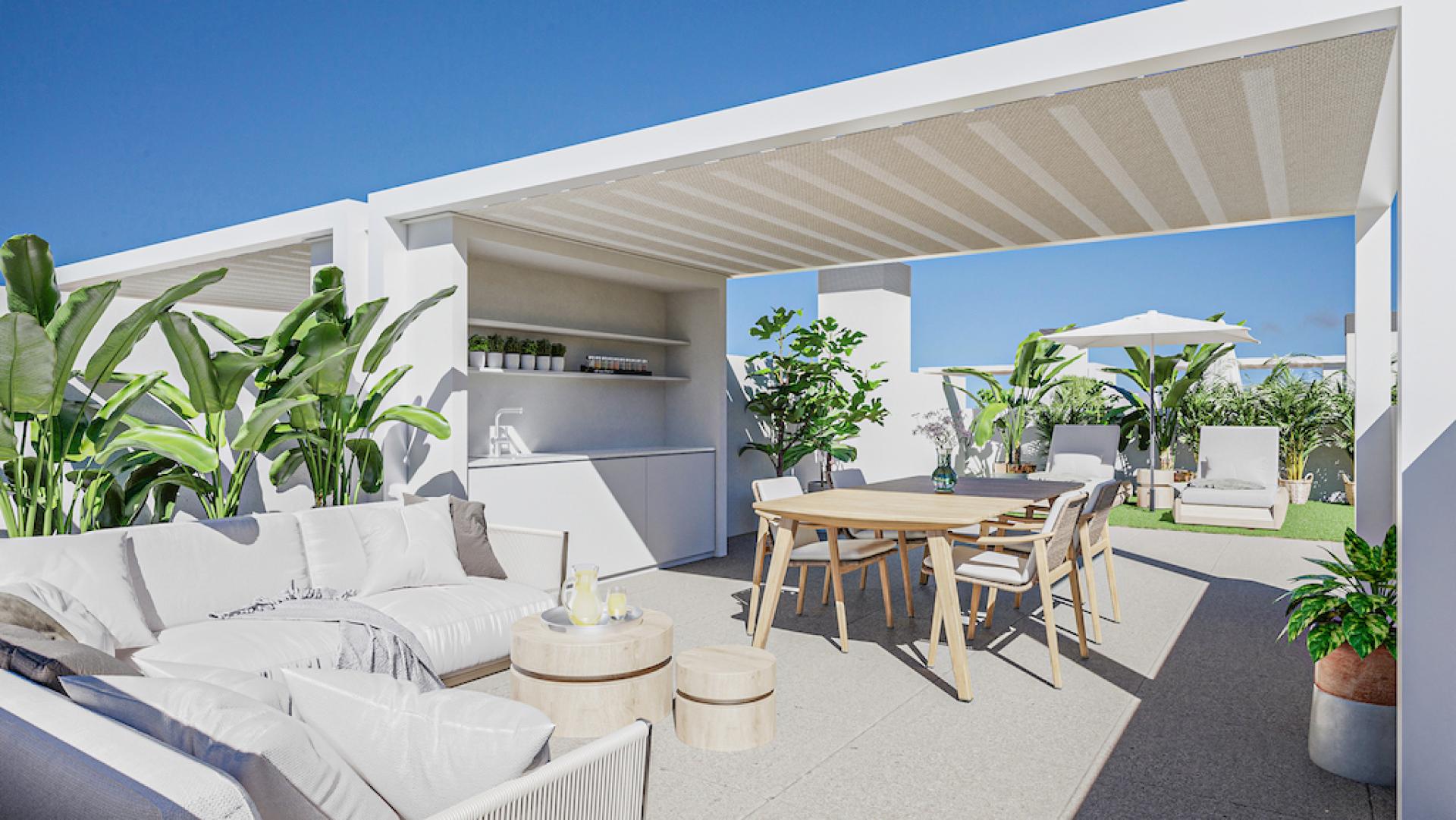 3 chambre Appartements - terrasse sur le toit à San Pedro Del Pinatar - Nouvelle construction in Medvilla Spanje